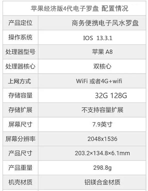 苹果经济版mini4代电子罗盘