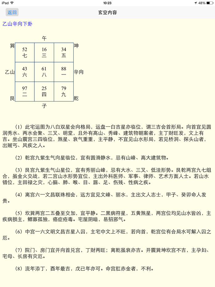 苹果电子罗盘玄空飞星